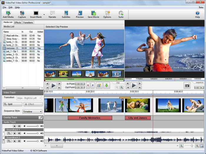 videopad video editor